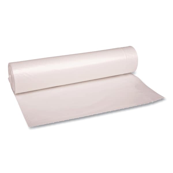 Boardwalk 56 gal Trash Bags, 43 in x 47 in, Heavy-Duty, 1.4 mil, Clear BWK536 - main
